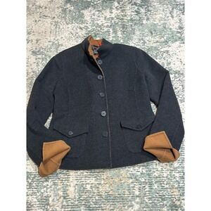 Nina McLemore‎ Double Faced Wool Button Up Jacket Women's Size 2